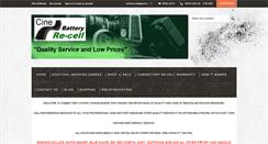 Desktop Screenshot of cinebatteryrecell.com