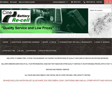 Tablet Screenshot of cinebatteryrecell.com